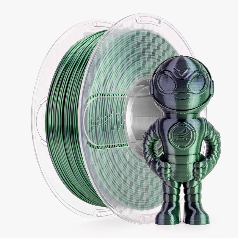 PLA Silk Dual Color Filament 1.75mm, 1KG/2.2LB