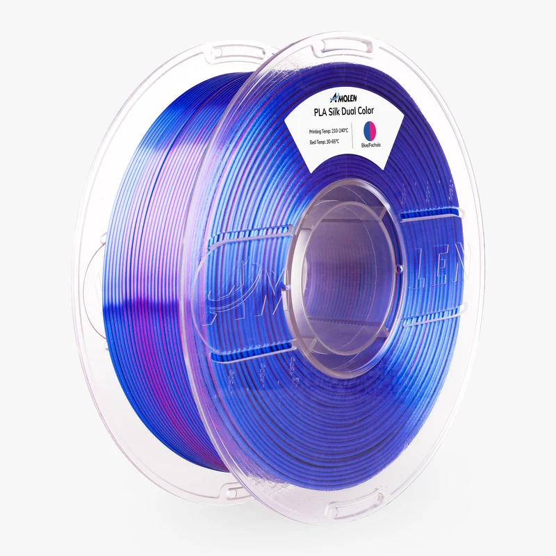 PLA Silk Dual Color Filament 1.75mm, 1KG/2.2LB