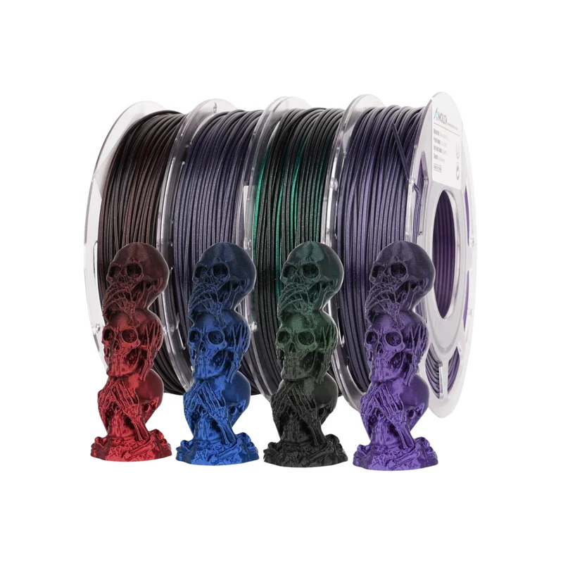 PLA Silk Shiny Gradient Variety Pack (4x200g) - 1.75MM