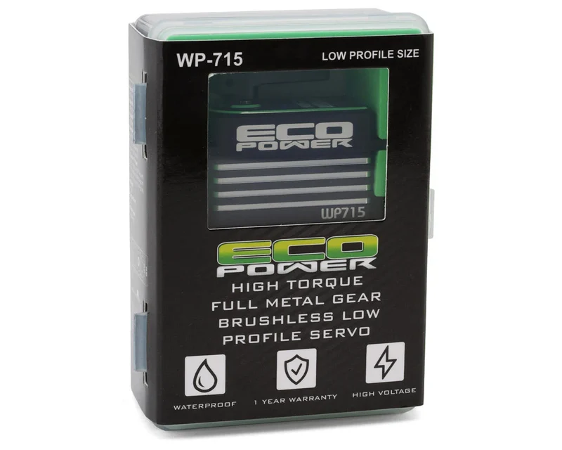 EcoPower WP715 Low Profile High Torque Brushless Rock Crawling/Bashing Servo (HV) (Waterproof) (Metal Case)