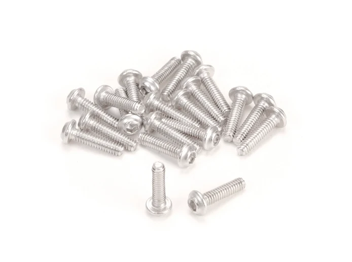 PN Racing M2x8 Stainless Steel UFO Head Hex Machine Screw (20pcs)