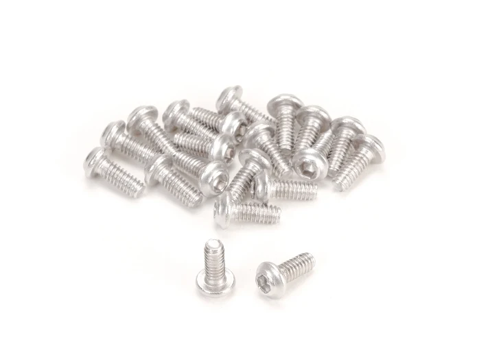 PN Racing M2x5 Stainless Steel UFO Head Hex Machine Screw (20pcs)