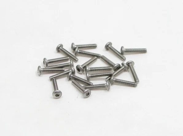 PN Racing M2x10 Countersink Stainless Steel Hex Machine Screw (20pcs)