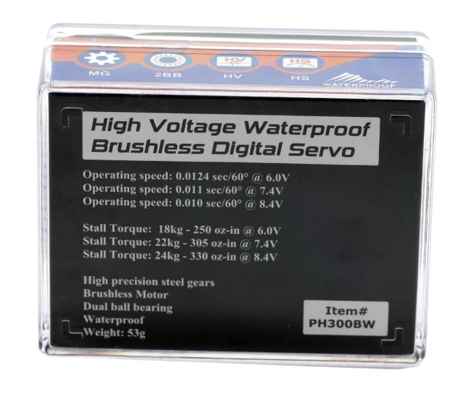 Powerhobby 300BW Waterproof Brushless High Speed Torque Digital Servo