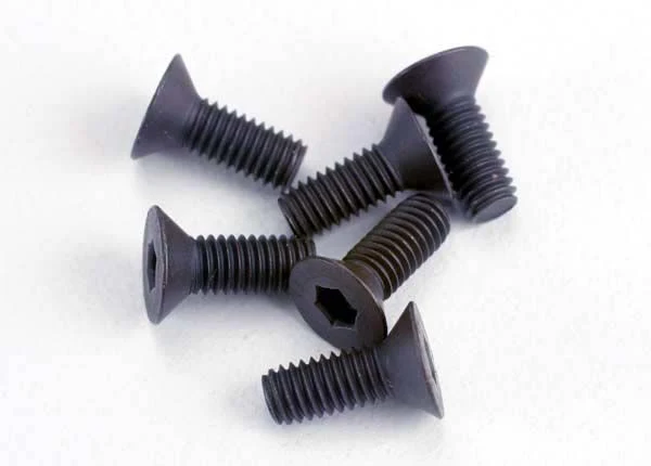 Traxxas Countersunk Screws 3x8mm Hex (6)