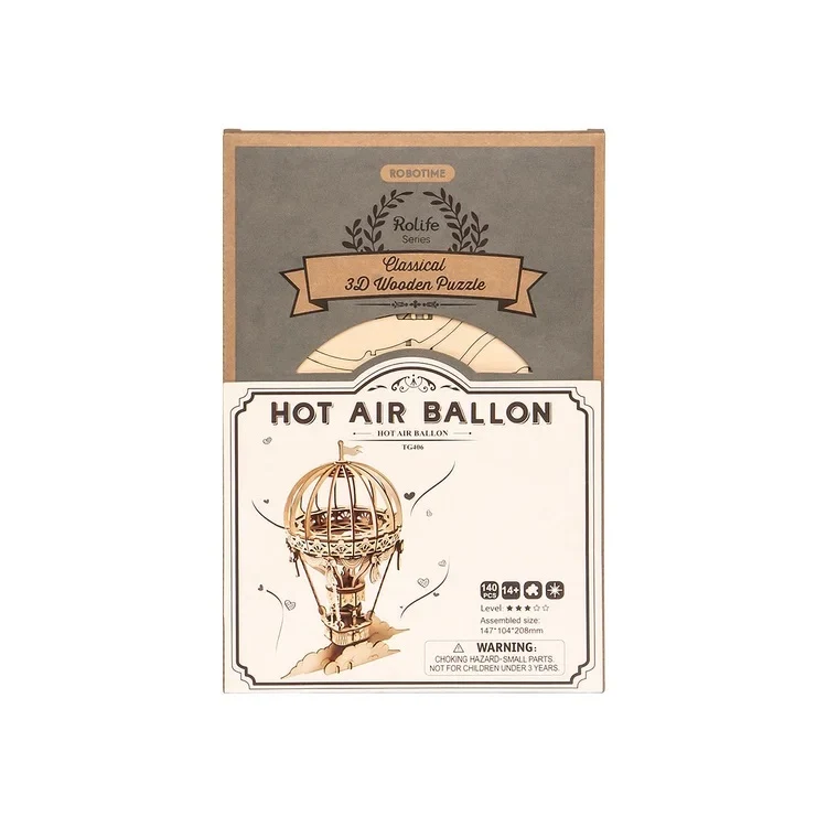 Robotime Classical 3D Wood Puzzles - Hot Air Balloon