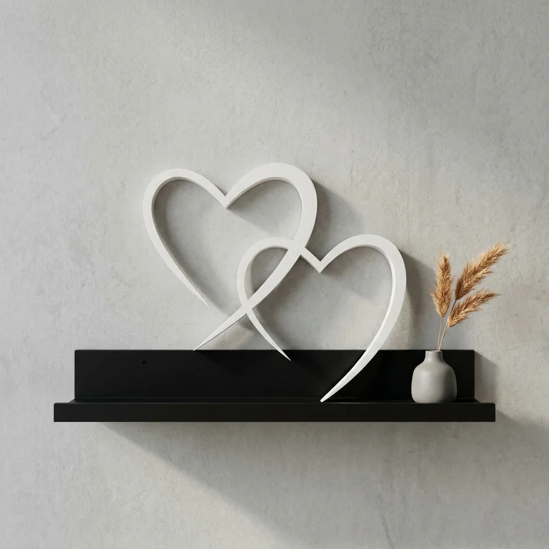 Herz Wanddeko „Liebe in 3D“ | 3D‑Druck Wandbild aus PLA
