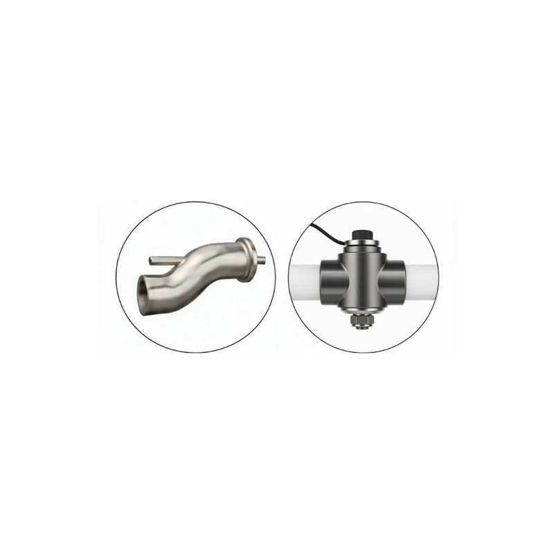 SPRITZJET TWIST FIX L 600 – Spritzkopf gerade, ALU 360° mit Kegelhahn