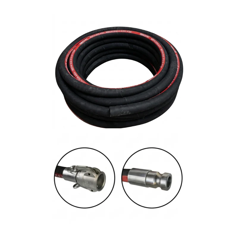 Mörtelschlauch 40x8 mm 40 bar mit MKVT50/MT50 für System 23,5 mit hydraulischer Einbindung