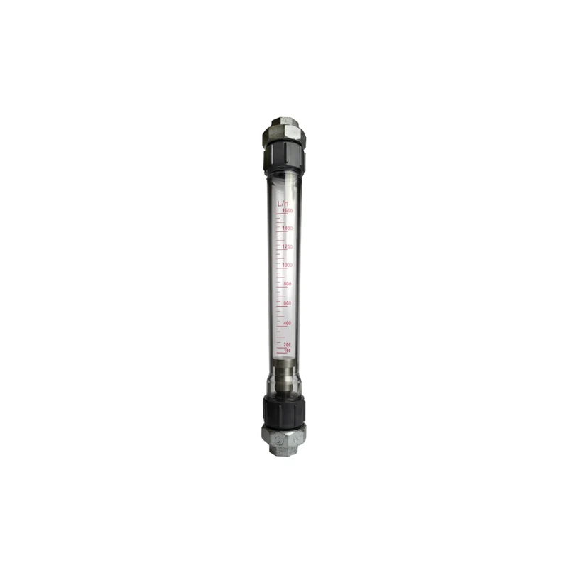 Wasserdurchflussmesser Typ 1600TG Durchflussmenge 160-1600 l/h, komplett mit Verschraubungen 3/4“ IG + TG
