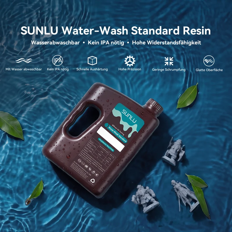 [5 kaufen, nur 4 bezahlen] Water-Wash Standard Harz 1000G