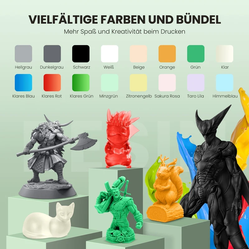 [5 kaufen, nur 4 bezahlen] SUNLU 1000G Harz Serie Heißer Verkauf