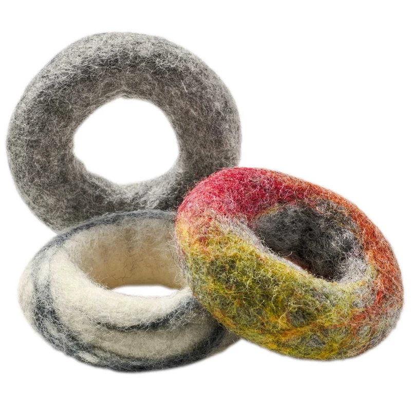 Katzenspielzeug Filzring