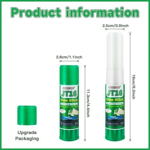 GEEETECH Water Soluble Glue Stick for 3D Printing Build Plate, 6 pcs
