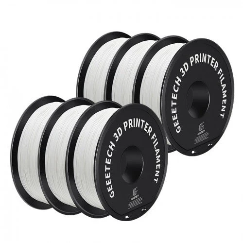 GEEETECH ABS+ 3D Printer Filament 1.75mm, 1kg Spool, 6 Rolls Bundle