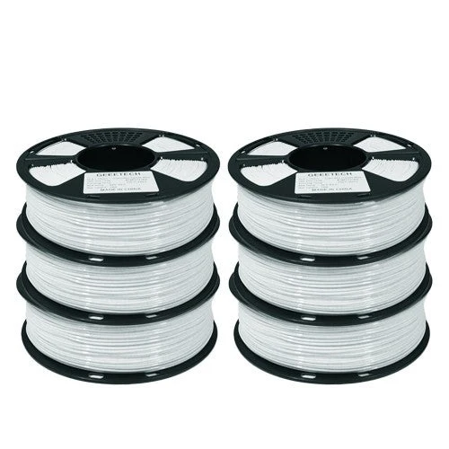 GEEETECH PLA 3D Printer Filament 1.75mm, 1kg Spool, 6 Rolls Bundle