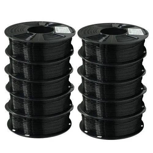 GEEETECH PETG 3D Printer Filament 1.75mm, 1kg Spool, 10 Rolls Bundle