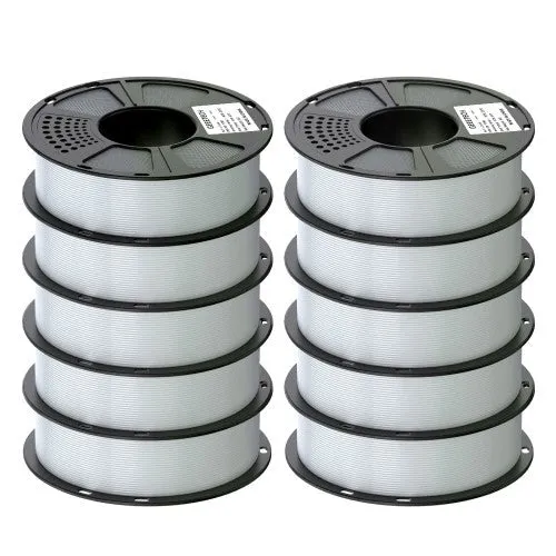 GEEETECH PLA 3D Printer Filament 1.75mm, 1kg Spool, 10 Rolls Bundle