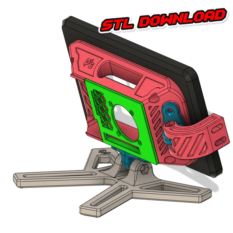 Touchscreen Raspberry Pi 3 / 4 Halter (STL Downloads)