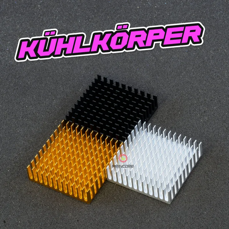 Aluminium- Kühlkörper inkl. Transferklebefolie