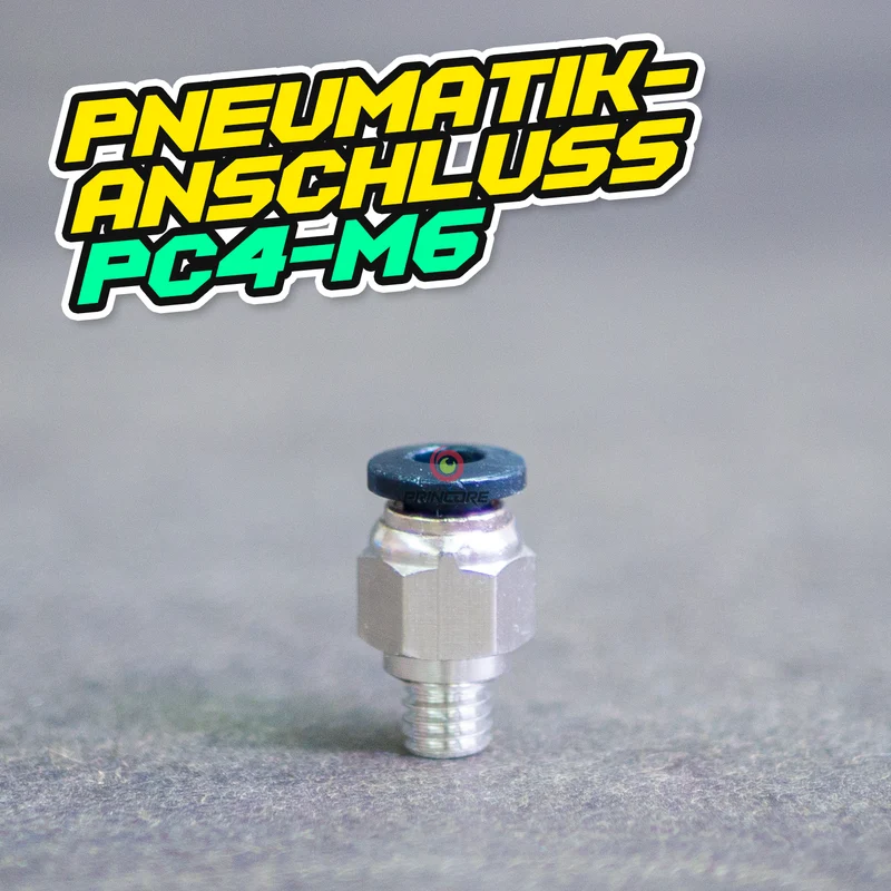 Pneumatikanschluss PC4-M6 Bowden Schnellverschluss