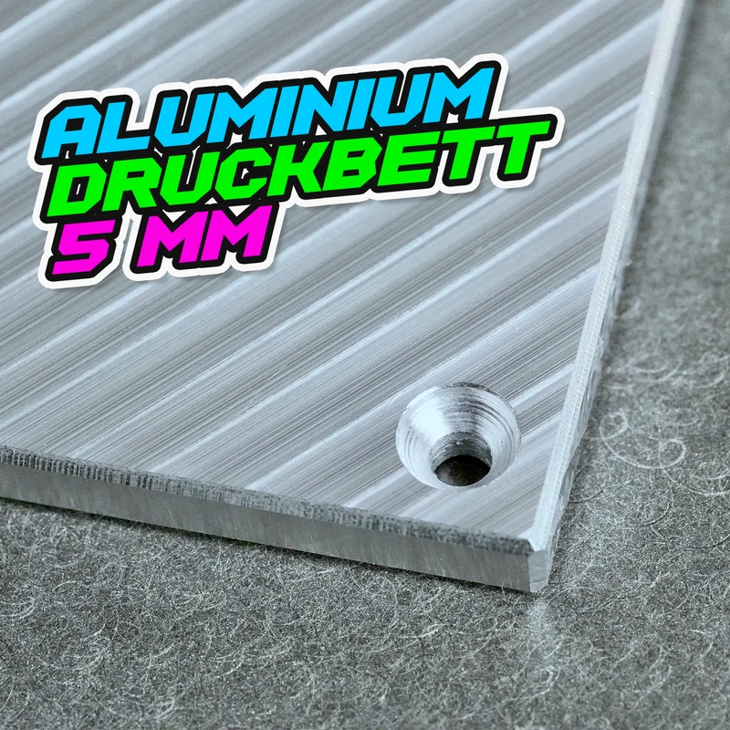 Feingefrästes Druckbett Aluminium Guss
