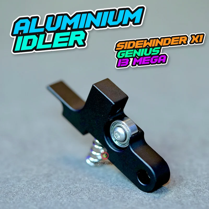 Aluminium Extruder Arm / Idler / Bügel [schwarz] (z.B. Artillery Sidewinder X1 / GENIUS)
