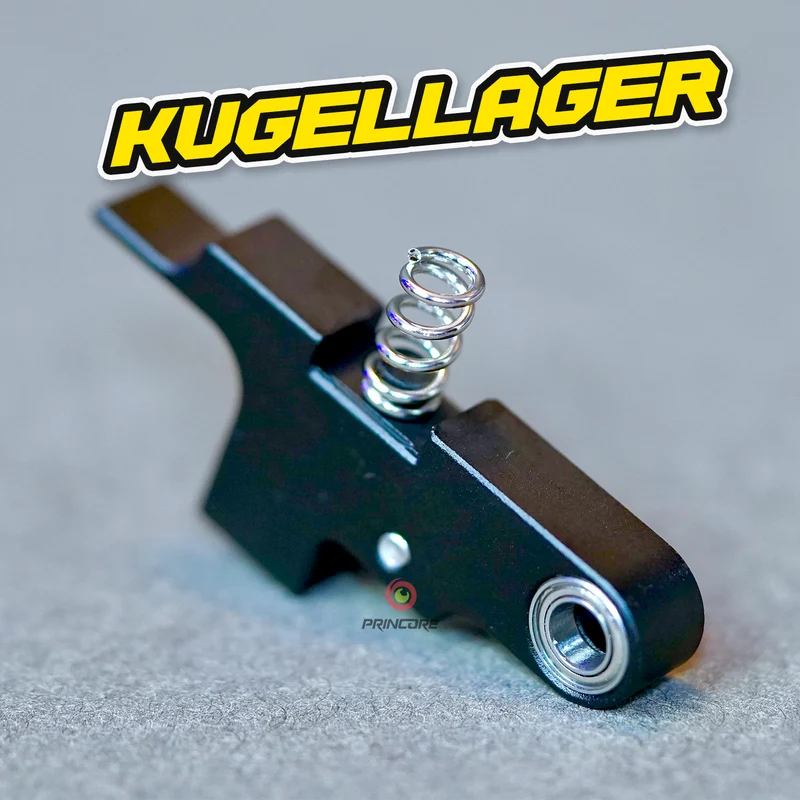 Aluminium Extruder Arm / Idler / Bügel [schwarz] (z.B. Artillery Sidewinder X1 / GENIUS)