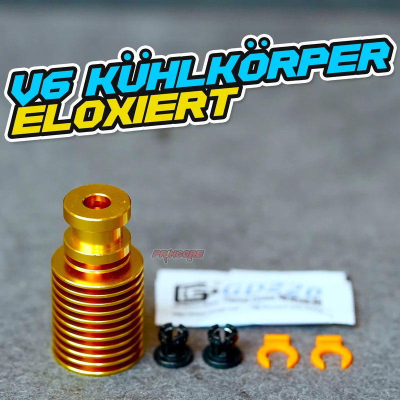 V6 Hotend Kühlkörper - eloxiert