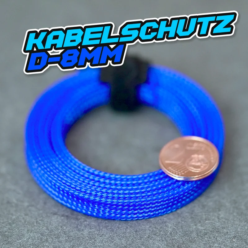 Kabelschutz / Geflechtschlauch - 8mm 2,49€/Meter !Farbe wählbar!