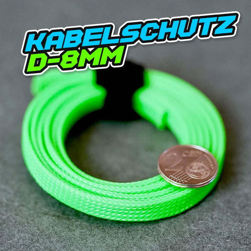 Kabelschutz / Geflechtschlauch - 8mm 2,49€/Meter !Farbe wählbar!