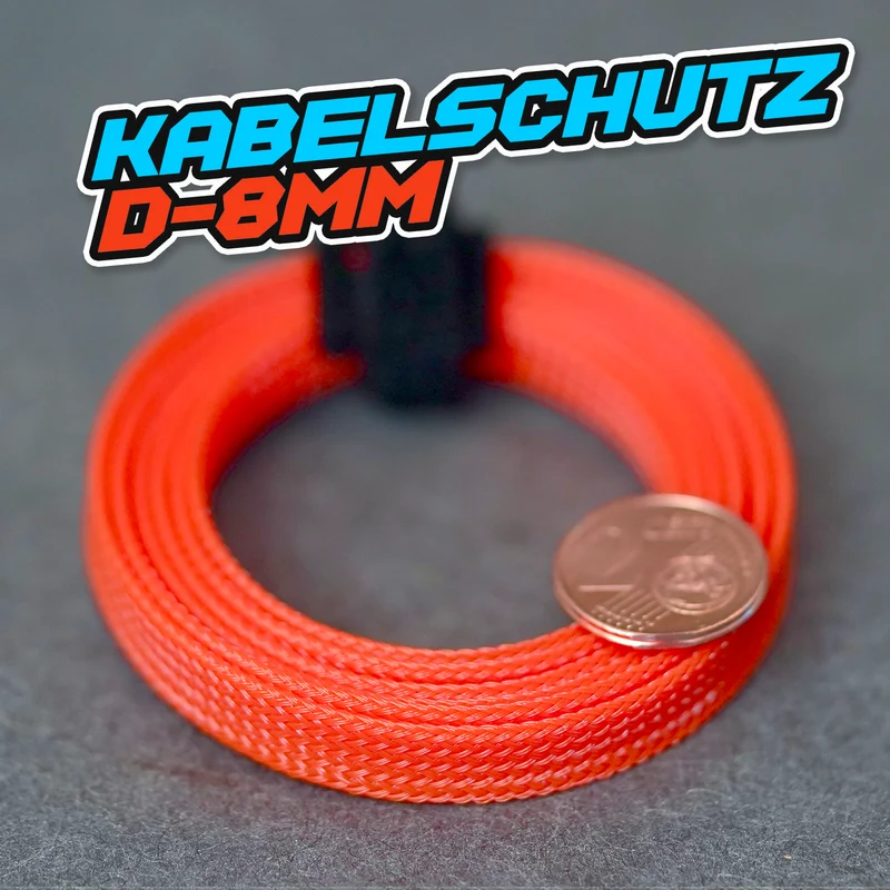 Kabelschutz / Geflechtschlauch - 8mm 2,49€/Meter !Farbe wählbar!