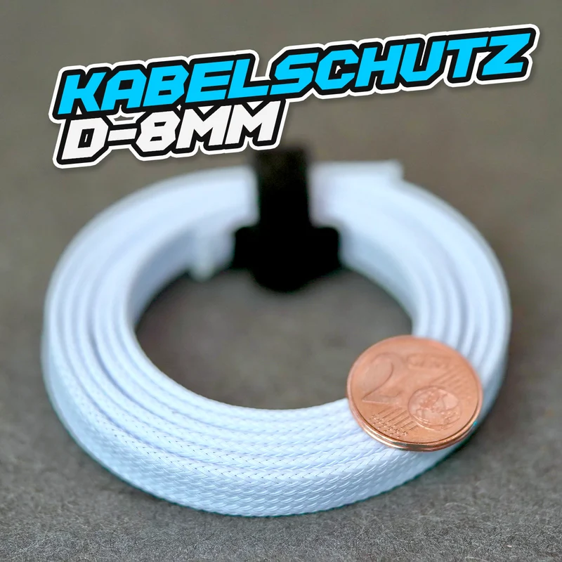 Kabelschutz / Geflechtschlauch - 8mm 2,49€/Meter !Farbe wählbar!