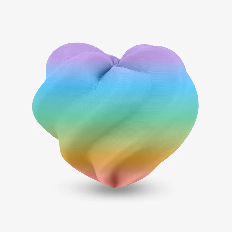 PLA Matte Rainbow Filament 1.75mm, 1KG/2.2LB