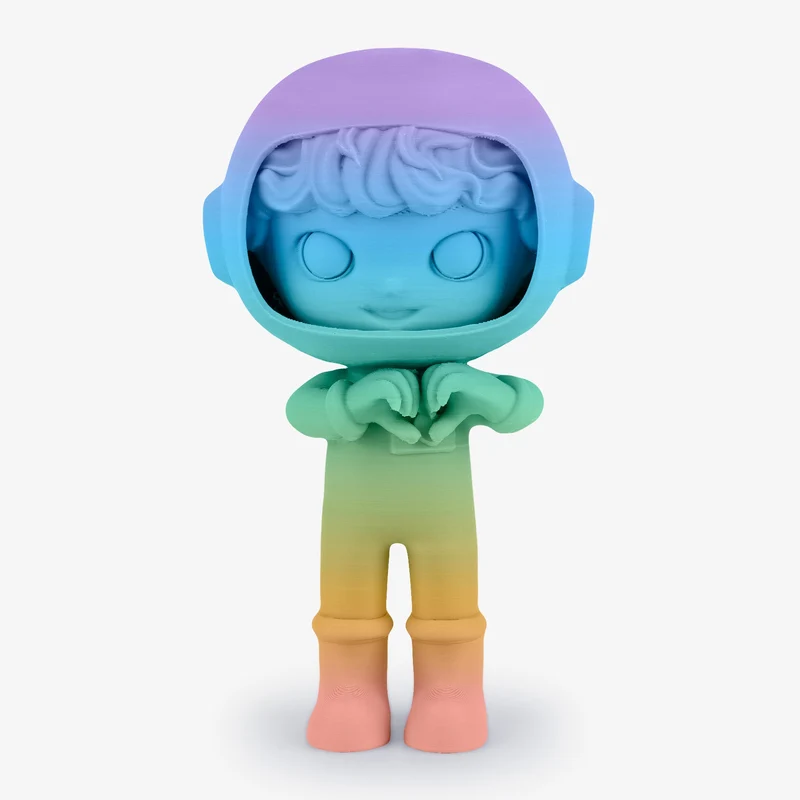 PLA Matte Rainbow Filament 1.75mm, 1KG/2.2LB