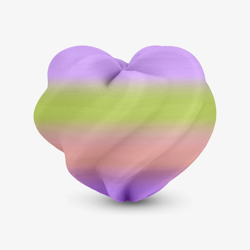 PLA Matte Rainbow Filament 1.75mm, 1KG/2.2LB
