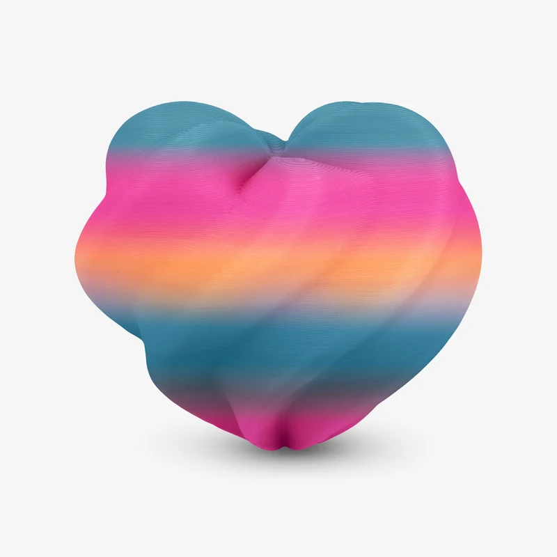 PLA Matte Rainbow Filament 1.75mm, 1KG/2.2LB
