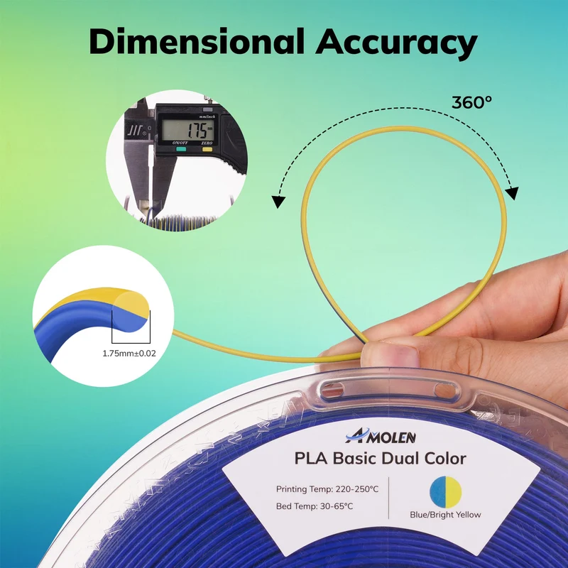 PLA Basic Dual Color-High Speed 1.75mm, 1 KG