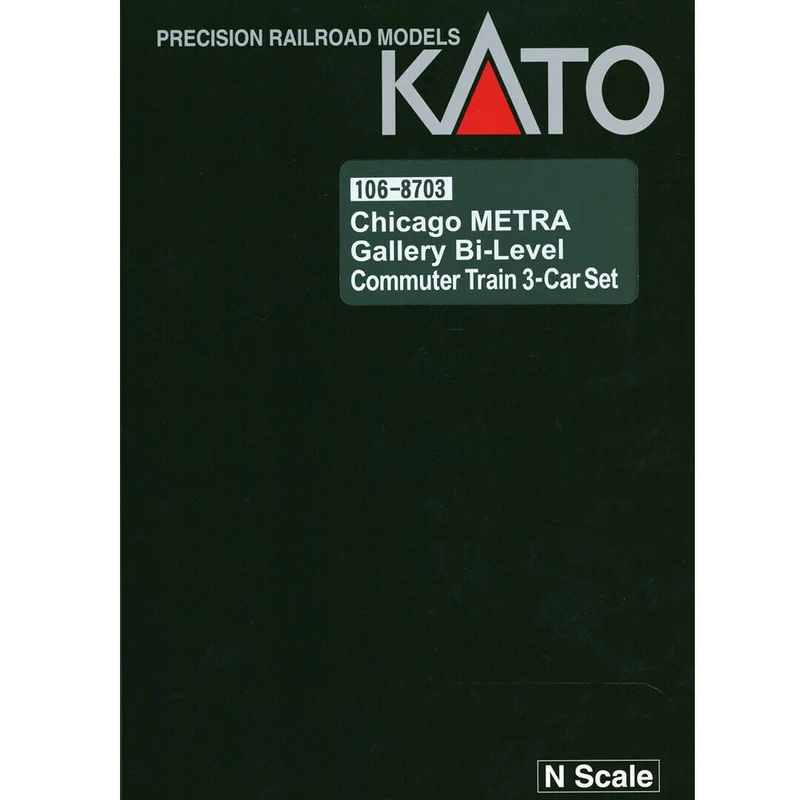Kato 106-8703 N Scale Gallery Bi-Level Passenger Cars Chicago Metra (3)