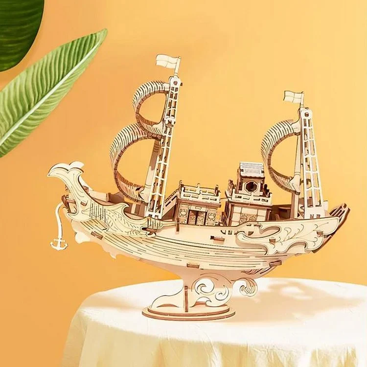 Robotime Classical 3D Wood Puzzles - Diplomatic Ship