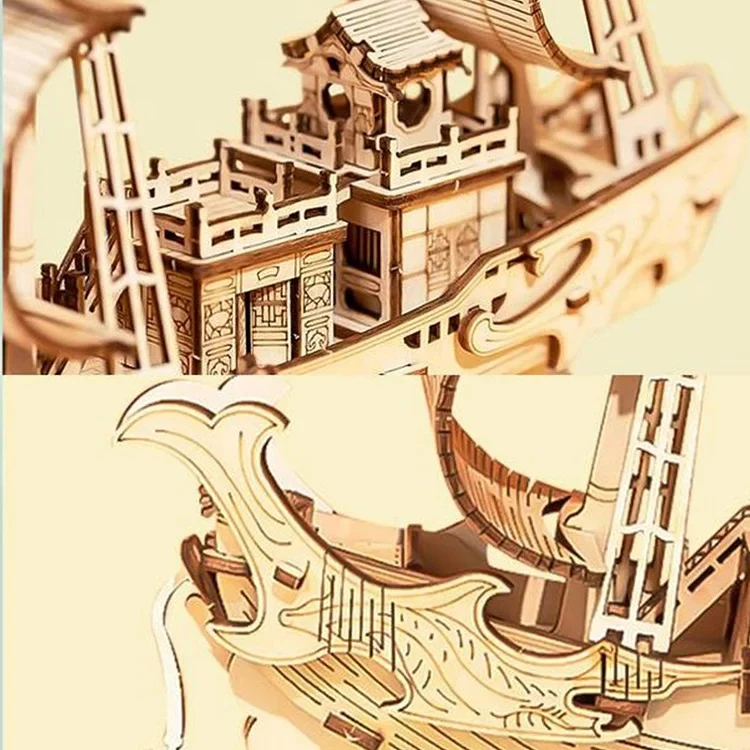 Robotime Classical 3D Wood Puzzles - Diplomatic Ship